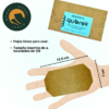 2 HOJAS 7x13.5 cm, QUBREK