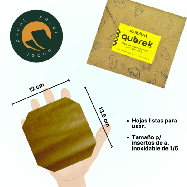3 HOJAS 12x13.5 cm, QUBREK